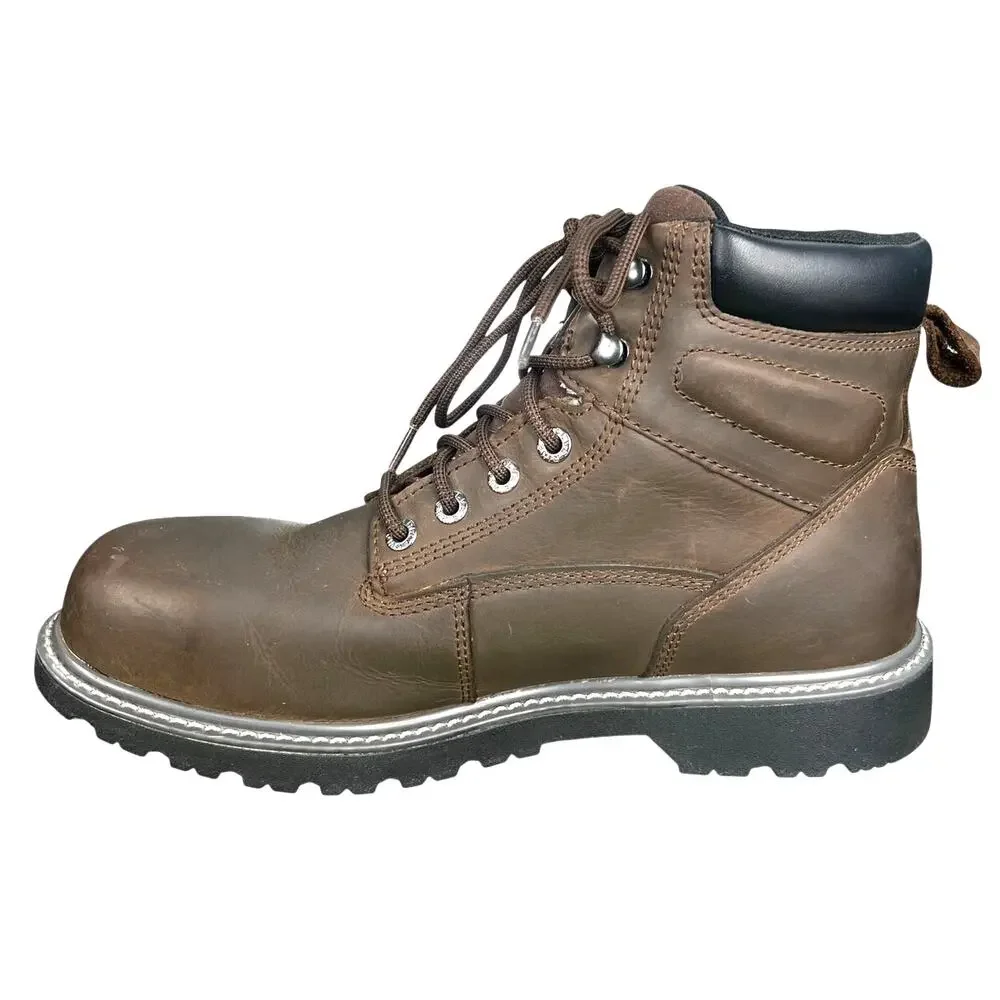 Wolverine Men’s Floorhand Brown Leather Steel Toe Work Boot Size US 12